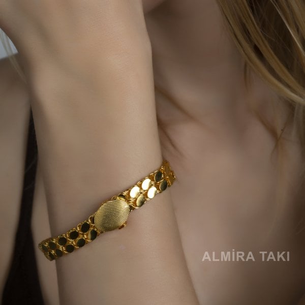 İki Sıra Pullu Bileklik