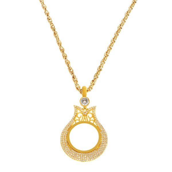 İçi Boş Yarımlık Lale Kolye