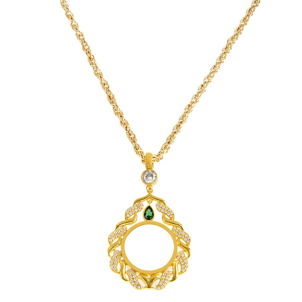 İçi Boş Yarımlık Sarmaşık Kolye