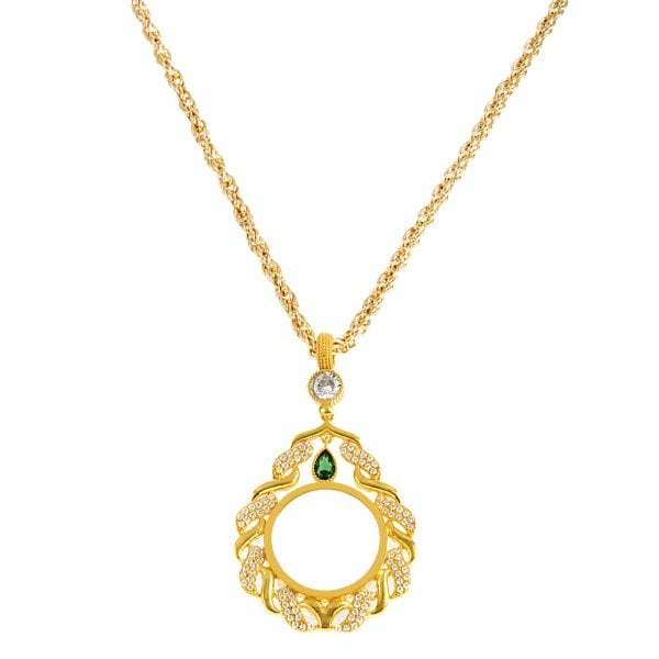 İçi Boş Yarımlık Sarmaşık Kolye