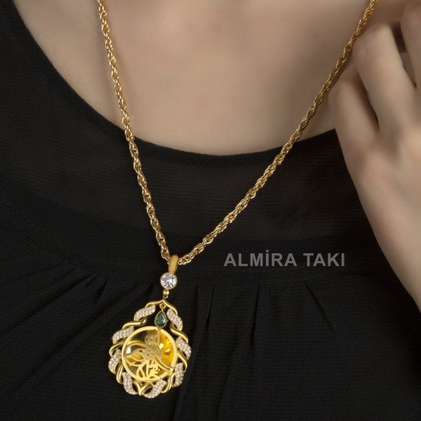 Tuğralı Saçörgü Kolye