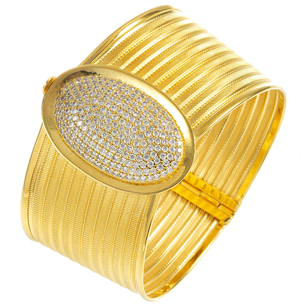 Trabzon Hasırı Oval Taşlı Kelepçe