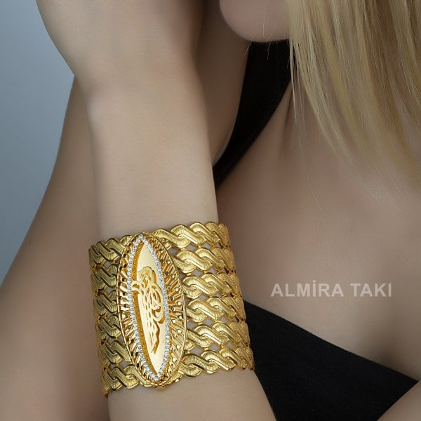 Saçörgü Geniş Tuğralı Kelepçe