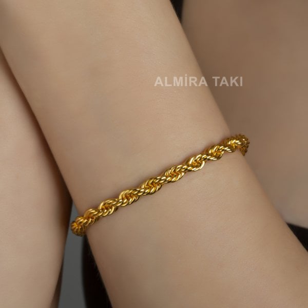 Burgu Zincirli Bileklik