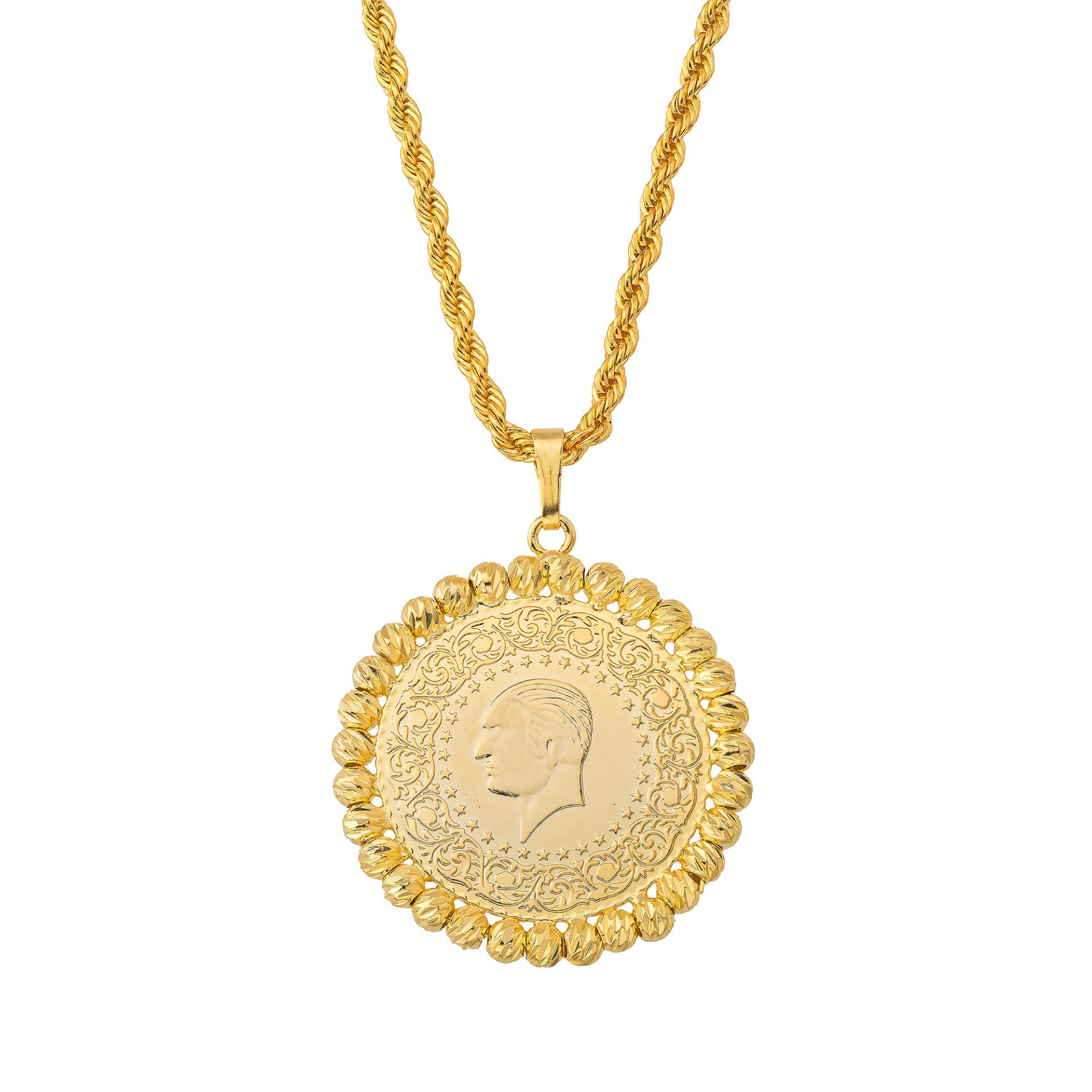 60 CM BURGU İLE TAM ALTIN KOLYE