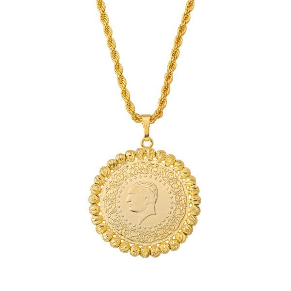 60 CM BURGU İLE TAM ALTIN KOLYE