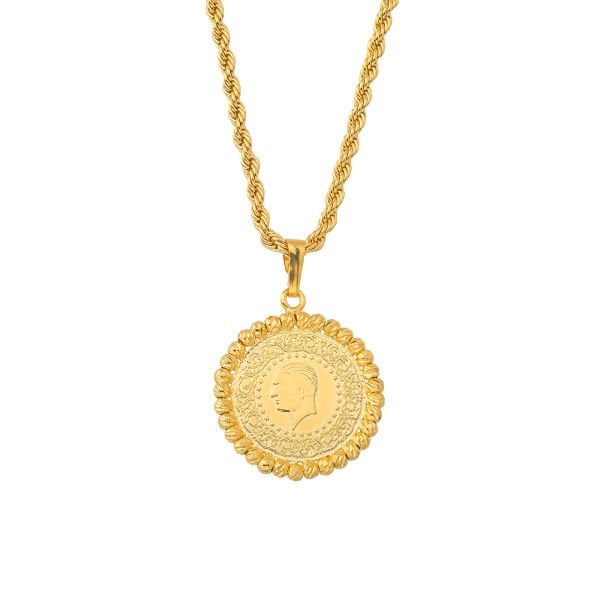 60 CM BURGU İLE YARIM ALTIN KOLYE