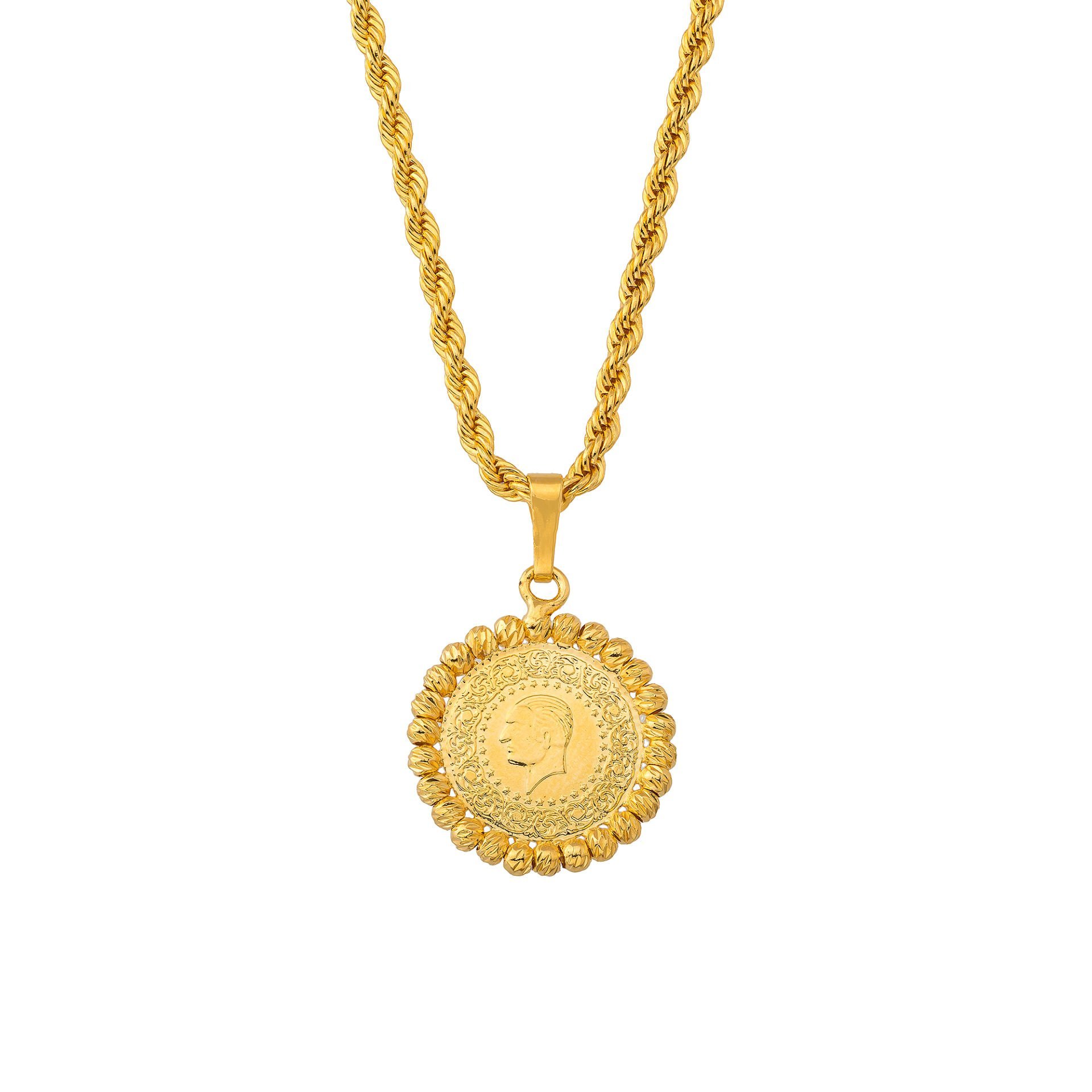 60 CM BURGU İLE ÇEYREK ALTIN KOLYE