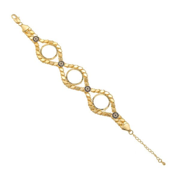 PULLU 3 LÜ ÇEYREK UYUMLU BİLEKLİK